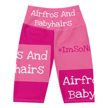 Load image into Gallery viewer, Airfros And Babyhairs Branded White Logo Patch Biker Shorts