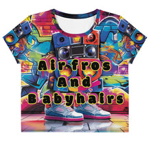 Load image into Gallery viewer, HipHop Inspired Crop Tee Red