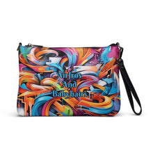 Load image into Gallery viewer, Deep Sky Blue Graffiti Logo Crossbody Bag