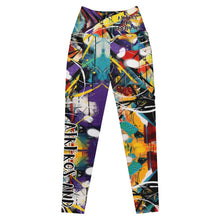 Load image into Gallery viewer, Paint Splatter Crossover Leggings with Pockets