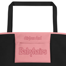 Load image into Gallery viewer, Airfros And Babyhairs Logo WeWak Large Tote Bag