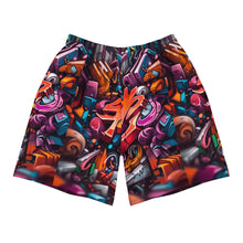 Load image into Gallery viewer, Graffiti Print Athletic Shorts