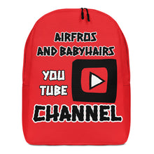Load image into Gallery viewer, Airfros And Babyhairs Youtube Minimalist Backpack