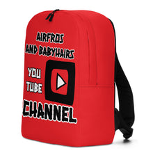 Load image into Gallery viewer, Airfros And Babyhairs Youtube Minimalist Backpack