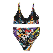 Load image into Gallery viewer, Paint Splatter High Waisted Bikini