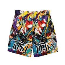 Load image into Gallery viewer, Paint Splatter Swim Trunks