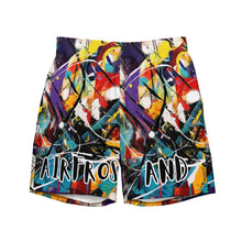 Load image into Gallery viewer, Paint Splatter Swim Trunks