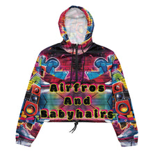 Load image into Gallery viewer, HipHop Inspired Crop Windbreaker Red