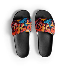 Load image into Gallery viewer, Graffiti Print Mens Slides