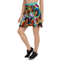 Load image into Gallery viewer, Nappy Gang Female Dark Turquoise Skater Skirt