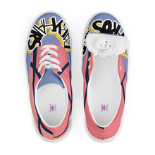 Load image into Gallery viewer, Abstract Women Laced Canvas Shoes