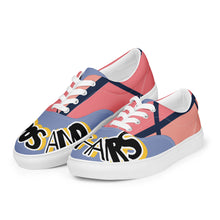 Load image into Gallery viewer, Abstract Women Laced Canvas Shoes