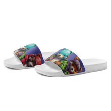 Load image into Gallery viewer, Back To School Bears Trio Slides Chetwode Blue