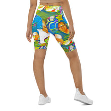Load image into Gallery viewer, Airfros And Babyhairs Blue Mukbang All Over Print Biking Shorts