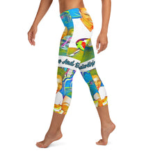 Load image into Gallery viewer, Airfros And Babyhairs Blue Mukbang Capri Leggings