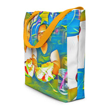 Load image into Gallery viewer, Airfros And Babyhairs Blue Mukbang Print Tote