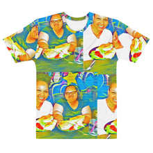 Load image into Gallery viewer, Airfros And Babyhairs Blue All Over Print Mukbang Tee