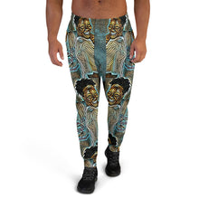 Load image into Gallery viewer, Turquoise & Black Graphic Joggers