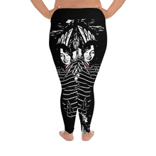 Load image into Gallery viewer, Airfros And Babyhairs Black White Red Infamous Plus Size Leggings