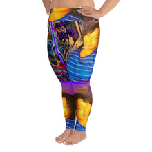 Load image into Gallery viewer, Infamous Lady D Purple Logo Plus Size Leggings