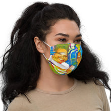 Load image into Gallery viewer, Airfros And Babyhairs Blue Mukbang Print Face Mask (out of stock)