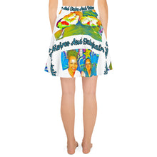 Load image into Gallery viewer, Airfros And Babyhairs Blue Mukbang Print Skater Skirt