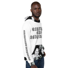 Load image into Gallery viewer, Airfros And Babyhairs White & Black Print Hoodie