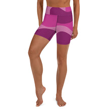 Load image into Gallery viewer, Airfros And Babyhair Pink And Purple Camo Yoga Shorts