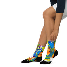 Load image into Gallery viewer, Airfros And Babyhairs Blue Mukbang Ankle Socks (out of stock)