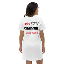Load image into Gallery viewer, Airfros And Babyhairs Organic cotton t-shirt dress (Black, Heather Grey, Canyon Pink & White out of stock)