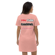 Load image into Gallery viewer, Airfros And Babyhairs Organic cotton t-shirt dress (Black, Heather Grey, Canyon Pink & White out of stock)