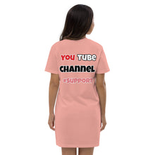 Load image into Gallery viewer, Airfros And Babyhairs Organic cotton t-shirt dress (Black, Heather Grey, Canyon Pink & White out of stock)