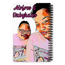 Load image into Gallery viewer, Airfros And Babyhairs Signature Spiral notebook