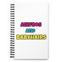 Load image into Gallery viewer, Airfros And Babyhairs Fan Fave One Spiral Notebook