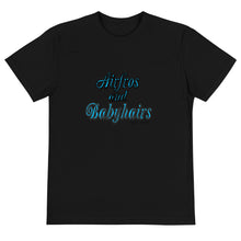 Load image into Gallery viewer, Airfros And Babyhairs Blue Logo Tee (Black /S out of stock)