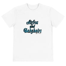 Load image into Gallery viewer, Airfros And Babyhairs Blue Logo Tee (Black /S out of stock)