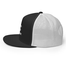 Load image into Gallery viewer, Airfros And Babyhairs Black And White Logo Trucker Cap
