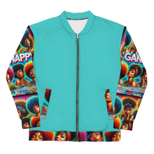 Load image into Gallery viewer, Nappy Gang Female Dark Turquoise Bomber Jacket
