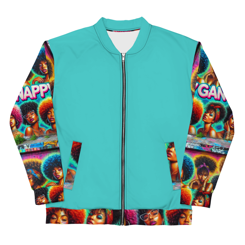 Nappy Gang Female Dark Turquoise Bomber Jacket