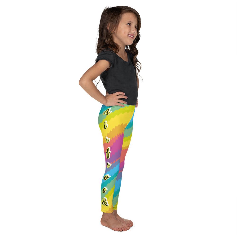 Airfros And Babyhairs MultiColored Logo Baby Leggings