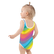 Load image into Gallery viewer, Airfros And Babyhairs Multicolored Logo Baby Swimsuit
