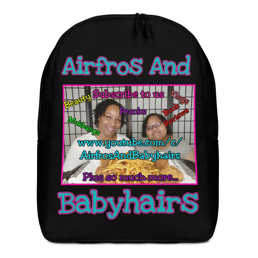 Airfros And Babyhairs Mukbang Original Minimalist Backpack