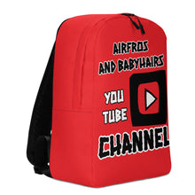 Load image into Gallery viewer, Airfros And Babyhairs Youtube Minimalist Backpack
