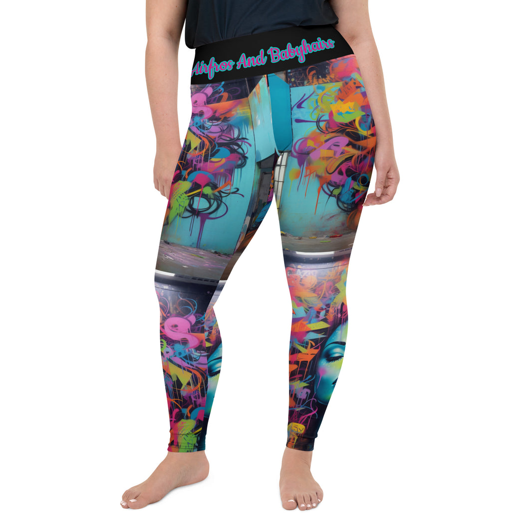 Graffiti Airfro Plus Size Leggings