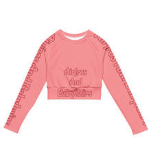 Load image into Gallery viewer, Airfros And Babyhairs Logo WeWak Long Sleeve Crop Top
