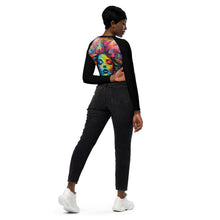 Load image into Gallery viewer, Graffiti Airfro Long Sleeve Crop Top
