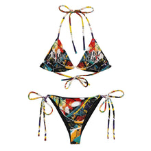 Load image into Gallery viewer, Paint Splatter Logo String Bikini
