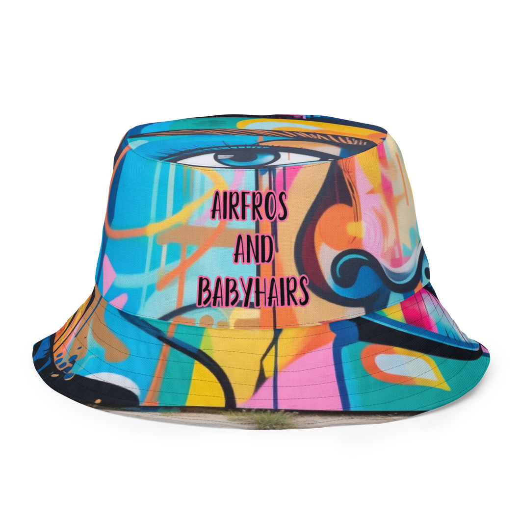 Face Card Graffiti Bucket Hat