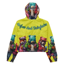 Load image into Gallery viewer, Back To School Bears Trio Crop Windbreaker Starship
