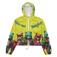 Load image into Gallery viewer, Back To School Bears Trio Crop Windbreaker Starship
